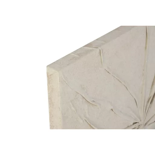 Decoracion pared mdf 80x6x80 abstracto 3d blanco