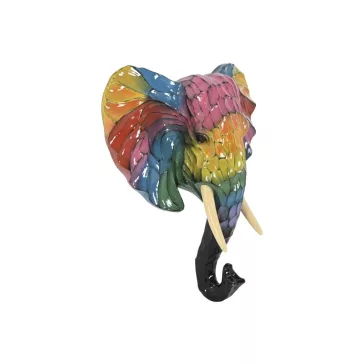 Faldekoráció – Elefánt figura, 61,5 × 20 × 67 cm