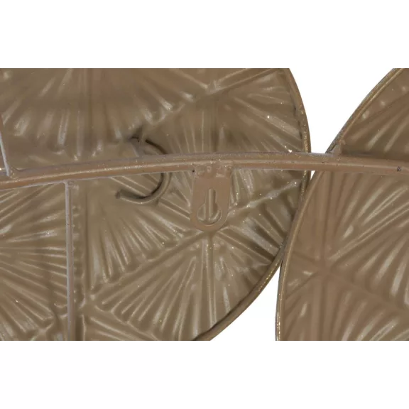 Decoracion pared metal 102x7x74 circulos decape