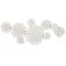 Decoracion pared metal 137x11x56,5 flor decape