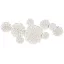 Decoracion pared metal 137x11x56,5 flor decape