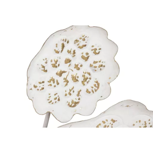 Decoracion pared metal 137x11x56,5 flor decape
