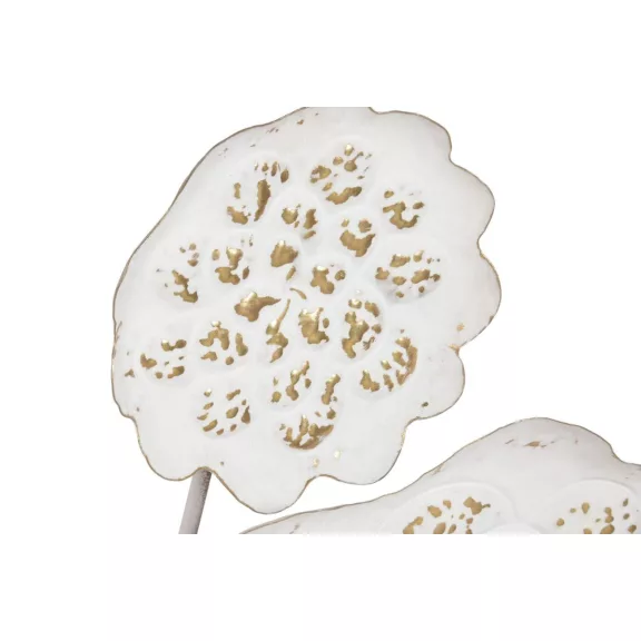 Decoracion pared metal 137x11x56,5 flor decape
