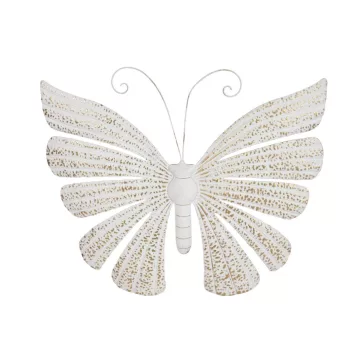 Decoracion pared metal 84x3x72 mariposa decape