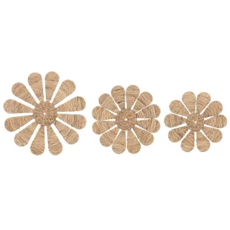 Decoracion pared set 3 jacinto de agua 60x4x60