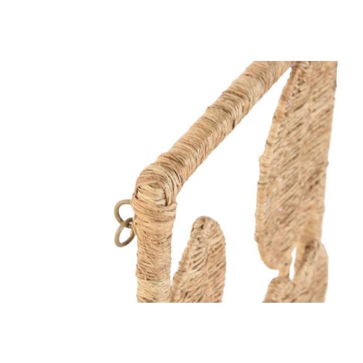 Decoracion pared ratan metal 30x2x80 natural