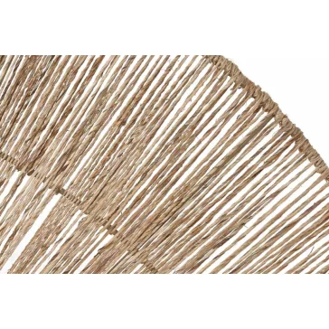   Juta és fém faldekoráció – Natúr design, 110 × 2 × 55 cm 