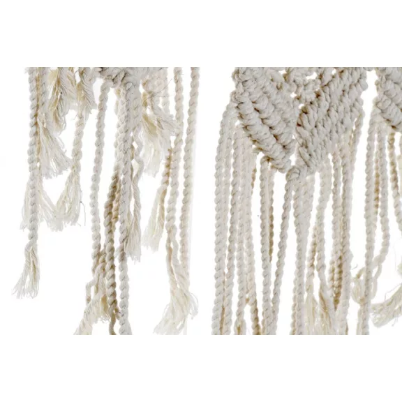 Tükör pamut 75x2x75 macrame fehér