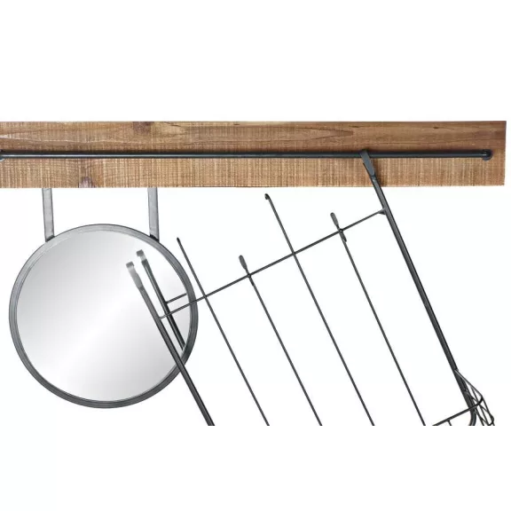 Tükör fenyő fém 80x15x55 kosár