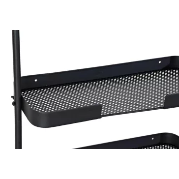Tükör fém 53x20x120 2 polcos fekete
