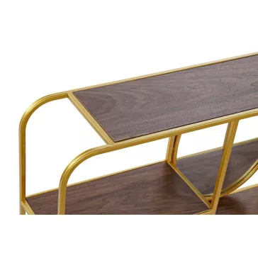 Tükör fém 100x18x40 polc aranyozott