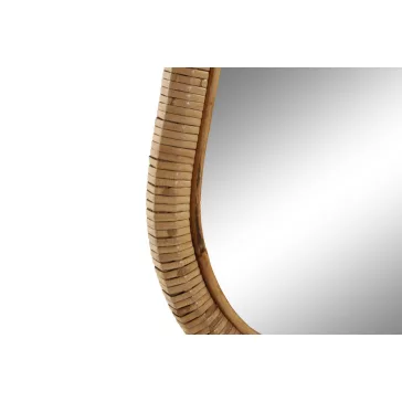 Tükör rattan 39x2x68 természetes barna