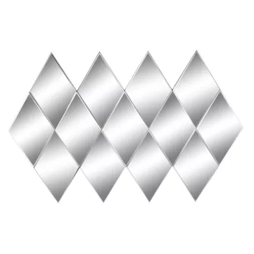 Tükör üveg 120x2x80 rombusz füstös