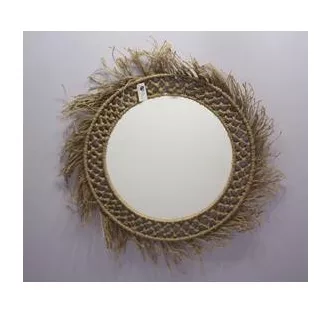 Tükör juta üveg 60x4x60 természetes