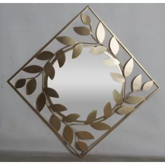 Tükör fém 120x2,5x120 laurel aranyozott