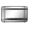 Tükör fém 80x12x50 fekete
