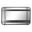 Tükör fém 80x12x50 fekete