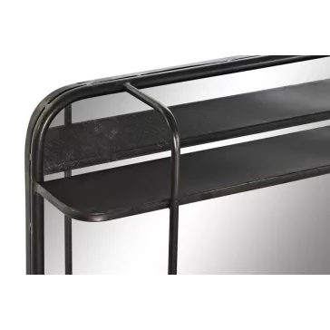 Tükör fém 80x12x50 fekete