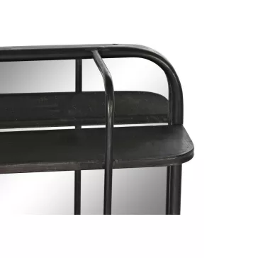 Tükör fém 80x12x50 fekete