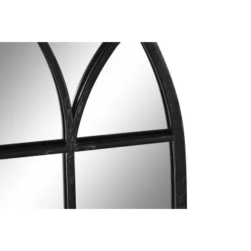 Tükör fém 36x2x65 ablak fekete