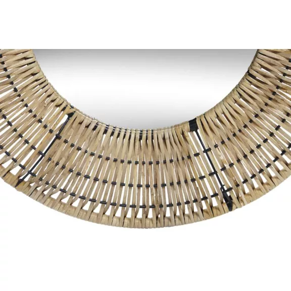Tükör rattan 60x6x60 természetes barna 