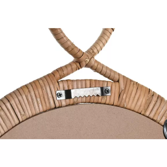 Tükör rattan 68x2x68 természetes barna 