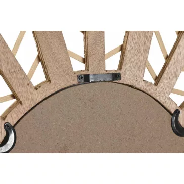 Tükör rattan 69x2x60 virág természetes barna