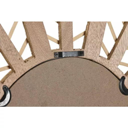 Tükör rattan 69x2x60 virág természetes barna