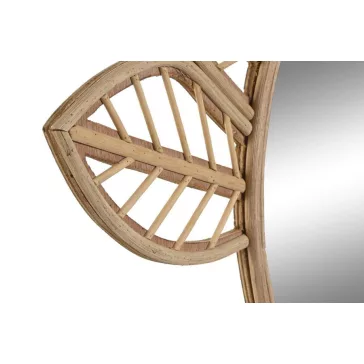 Tükör rattan 67x2x60 leveles természetes barna