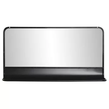 Tükör fém 70.5x12x36 tartó fekete