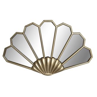 Tükör fém 32x3x51 legyező aranyozott