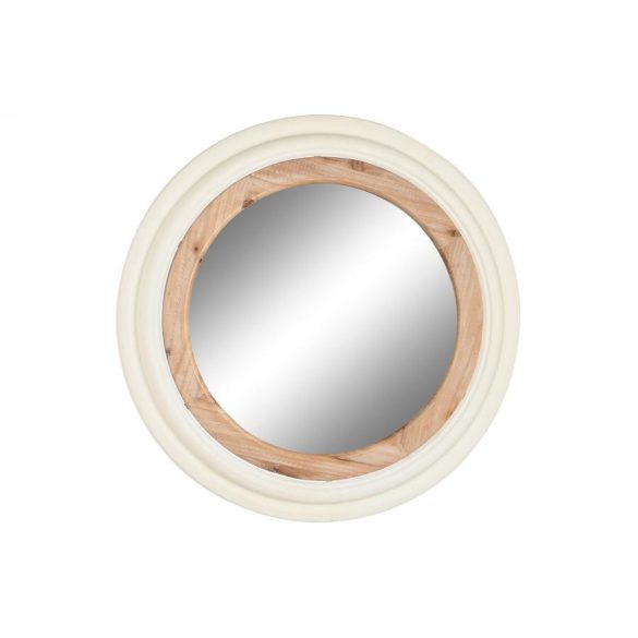 Tükör lucfenyő 65x6x65 cm fehér, barna