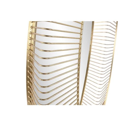 Tükör fém 106x13x106 cm arany