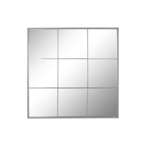 Tükör ablak fém, üveg 90x2x90 cm menta