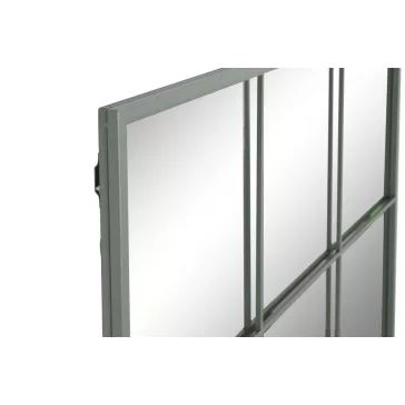Tükör ablak fém, üveg 90x1x120 cm menta
