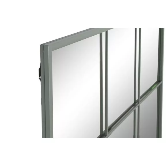 Tükör ablak fém, üveg 90x1x120 cm menta