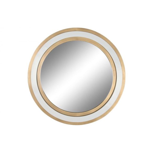 Espejo hierro cristal 108x5,5x108 dorado