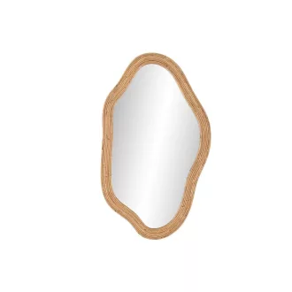 Tükör rattan, üveg 71x2x120,5 cm natúr