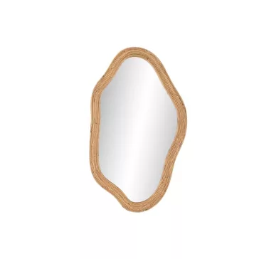 Tükör rattan, üveg 71x2x120,5 cm natúr