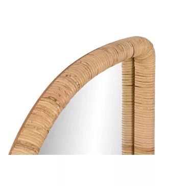 Tükör rattan, üveg 50x3,5x120 cm natúr