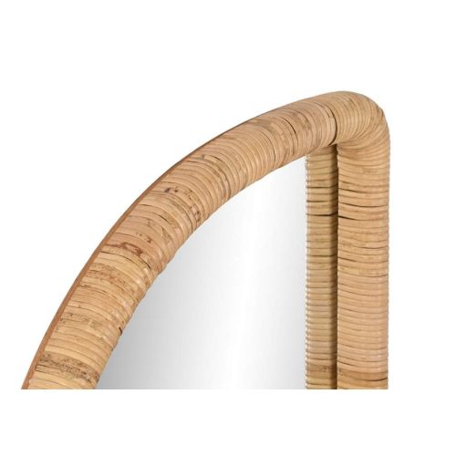 Tükör rattan, üveg 50x3,5x120 cm natúr