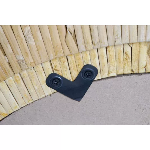 Tükör kerek rattan, üveg 60,5x5x60,5 cm natúr