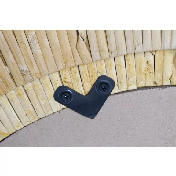 Tükör kerek rattan, üveg 60,5x5x60,5 cm natúr