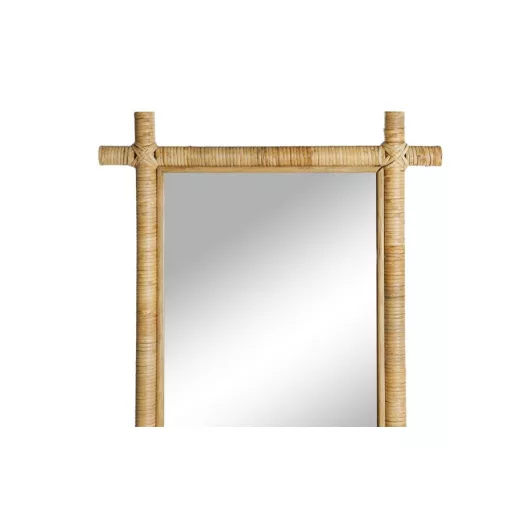 Tükör egész alakos rattan, üveg 60x3x170 cm natúr