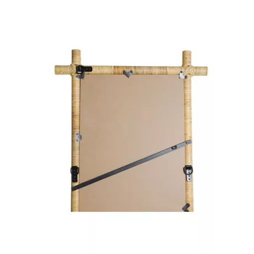 Tükör egész alakos rattan, üveg 60x3x170 cm natúr