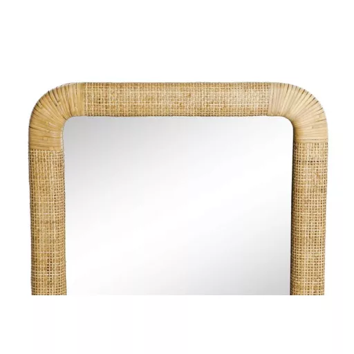 Tükör egész alakos rattan, üveg 55x4x95 cm natúr