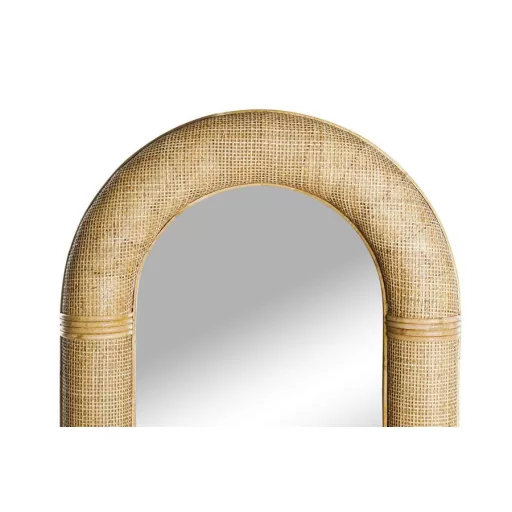 Tükör egész alakos rattan, üveg 60,5x6x161 cm natúr