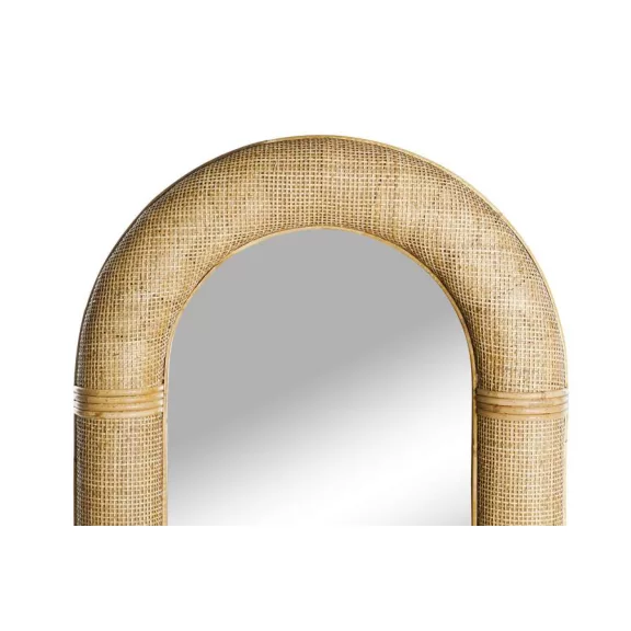 Tükör egész alakos rattan, üveg 60,5x6x161 cm natúr