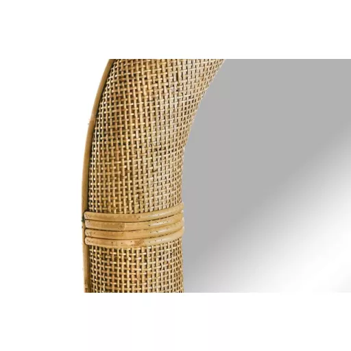 Tükör egész alakos rattan, üveg 60,5x6x161 cm natúr