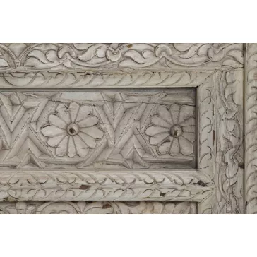 Tükör teakfa 60x10x85 cm natúr